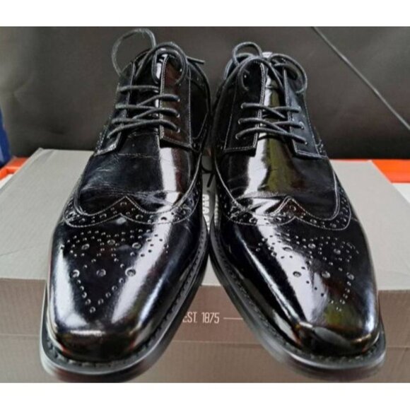 NIB Stacy Adams Mens Tinsley Black Wingtip Oxford Dress Shoes Size 11.5 M main image 7